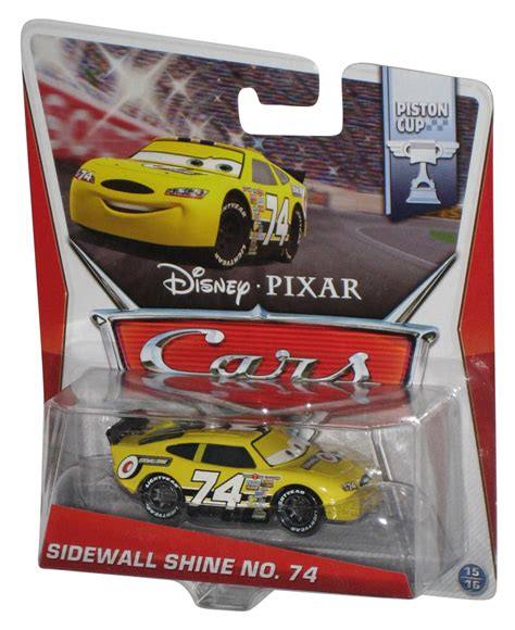 Disney Pixar Cars Movie Sidewall Shine No 74 Piston Cup Toy Car