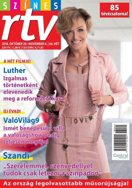 Szandi Szines Rtv Magazine 29 October 2018 Cover Photo Hungary