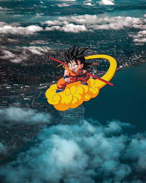 Goku Cloud Sky Songoku Dragonball Nimbus Animes Dragonballz