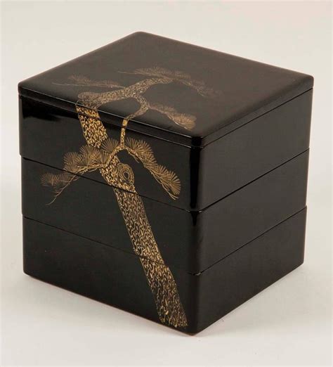 Japanese Meiji Black Lacquer Bento Box For Sale At 1stdibs
