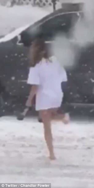 Woman Spotted Sneaking Home In West Virginia Snowstorm With No Pants