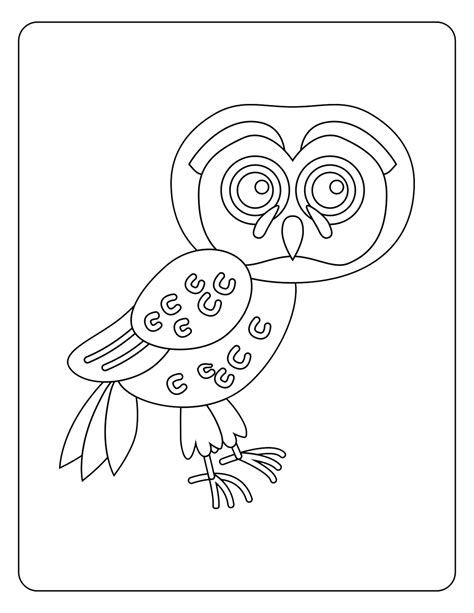 Free Owl Coloring Book 18794858 Png With Transparent Background