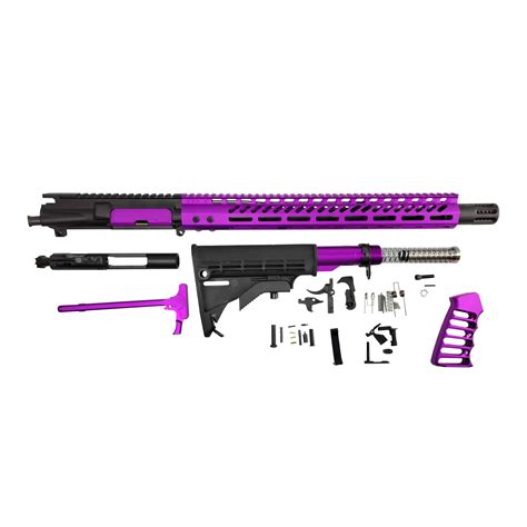 AR Anodized Purple Full Rifle Build Kit In Veriforce Tactical