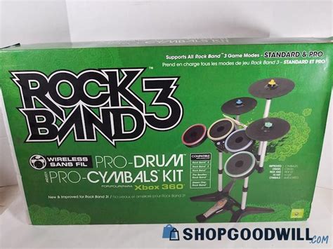 Madcatz Rock Band 3 Pro Drum Pro Cymbals Kit Xbox360 Wireless