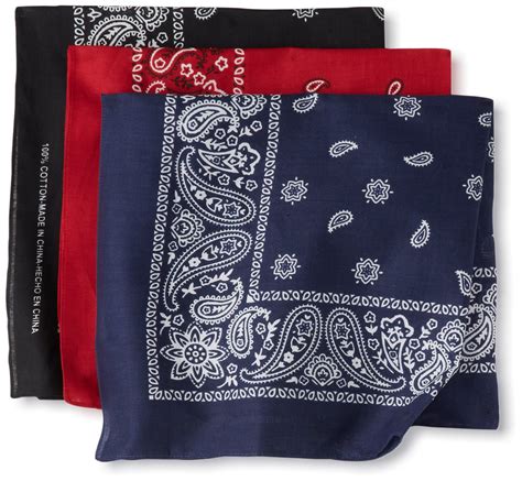 Mens 100 Cotton Multi Purpose Bandana T Sets Headband Wrap