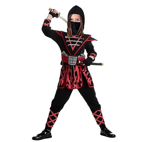 Cheap Spooktacular Creations Girl Samurai Red Ninja Costume For