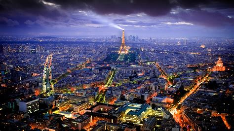 Fondos De Pantalla 1920x1080 Francia París Torre Eiffel Noche Desde