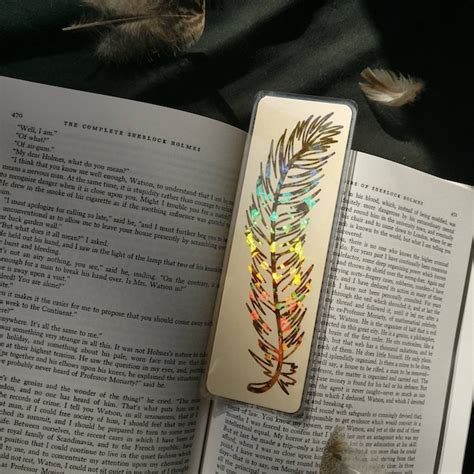 Feather Bookmarks Etsy