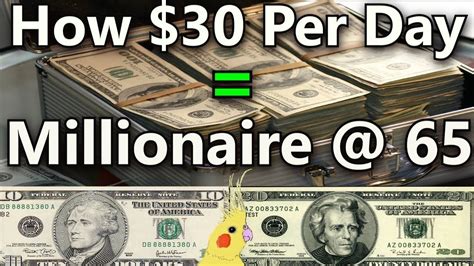How To Become A Millionaire By Age 65 How Much To Save Per Day To