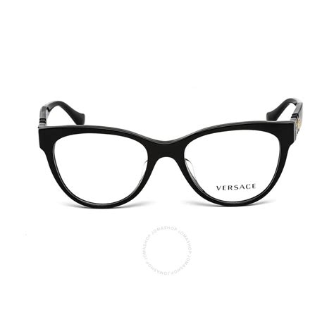 versace demo cat eye ladies eyeglasses ve3304f gb1 53 8056597550956