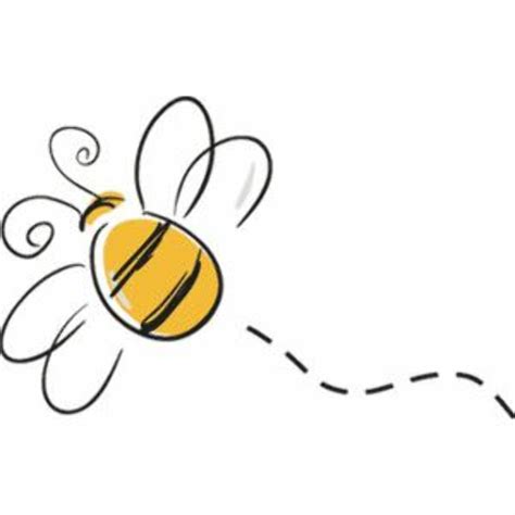 Cute simple flying bee doodle clipart. Download High Quality bumble bee clipart flying ...