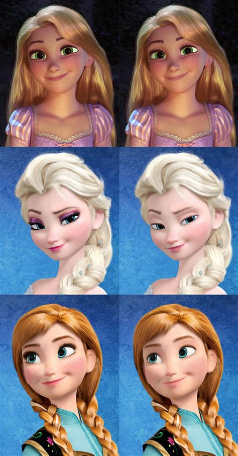 Disney Princesses Without Makeup 3d Era By Meganekkoyong On Deviantart