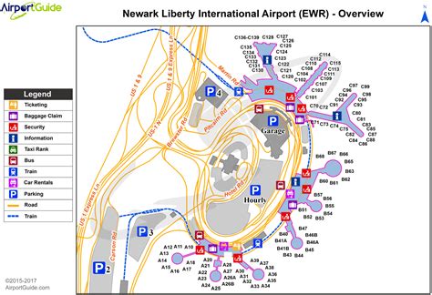 Newark International Airport Map Verjaardag Vrouw 2020