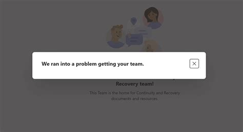 Fyi New Teams Error Message We Ran Into A Problem Getting Your Team