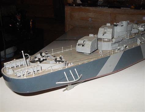 Large Scale Wwii Fletcher Class Destroyer Model 3 Feet Long Lindberg