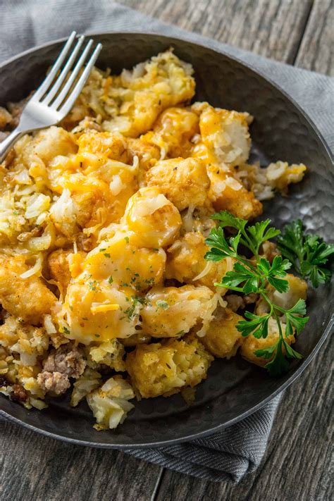 This is also perfect to make in the ninja foodi too! Slow Cooker Breakfast Tater Tot Casserole | Slow cooker breakfast, Slow cooker breakfast recipe ...