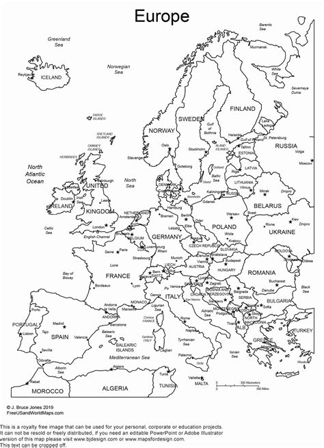Europe Printable Worksheets Coloring Pages