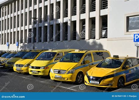 yellow taxi cars editorial image image of automobile 267841135