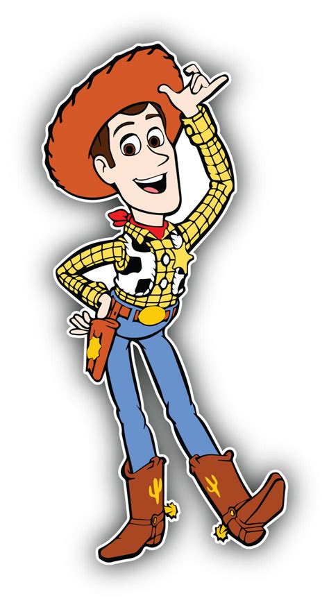 Toy Story Cartoon Sheriff Woody Sticker Bumper Decal Sizes Ebay