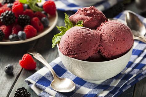 Mixed Berry Sorbet Recipe Homemade Ice Cream Recipes Guilt Free