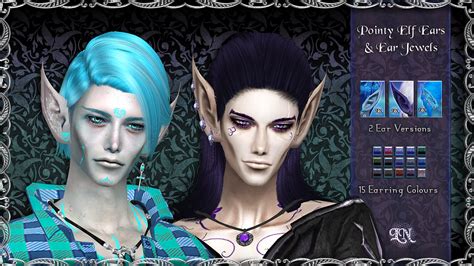 Lunanelfeah ∙∙ Pointy Elf Ears And Jewels Sims Love 4 Cc Finds
