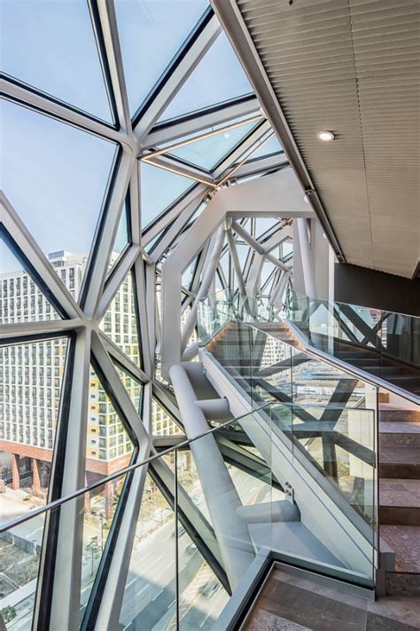 Omas Galleria In Gwanggyo Features Multifaceted Glass Façade
