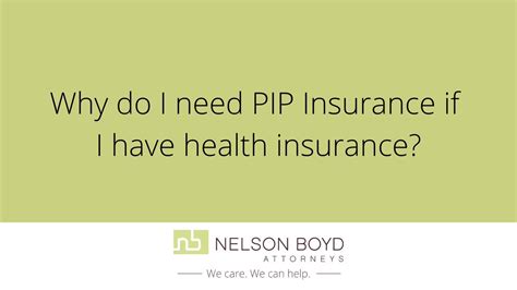 We did not find results for: Why do I need PIP insurance if I have health insurance? - YouTube