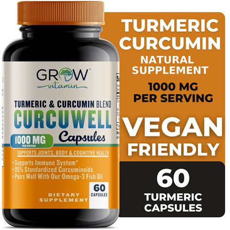 Buy Curcuwell Curcumin Turmeric High Potency Blend Maximum