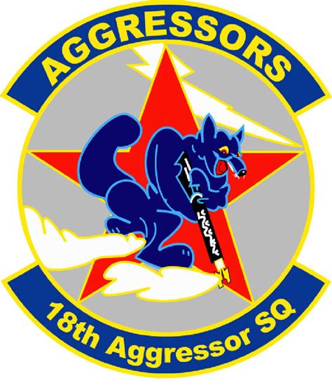 18th Aggressor Squadron Emblem Military Memorabilia Aggressive