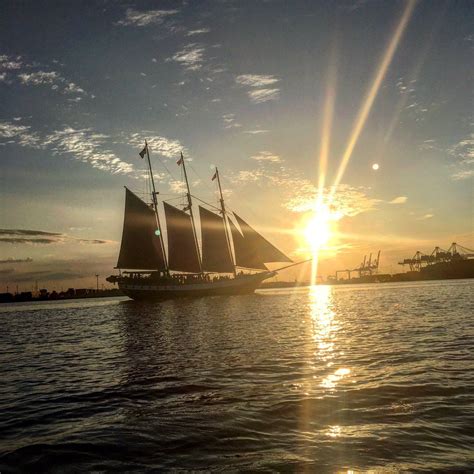 Sincerely Seas On Twitter Sunset Silhouette Sailing Ship