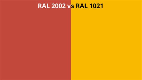 Ral 2002 Vs 1021 Ral Colour Chart Uk