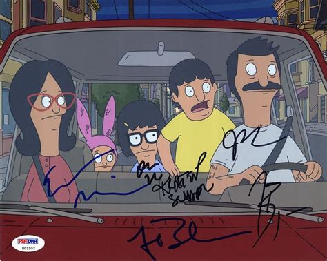 Bobs Burgers Cast By 6 Signed 8x10 Photo Certified Authentic Psadna