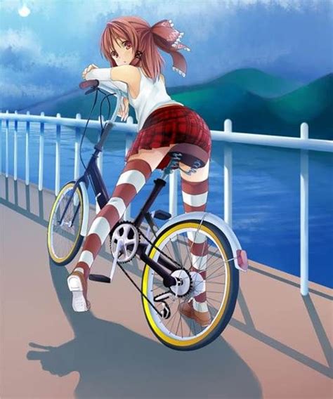 Best Images About Anime Girls On Bicycles On Pinterest Bicycle