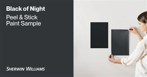Black Of Night Paint Sample By Sherwin Williams 6993 Peel And Stick