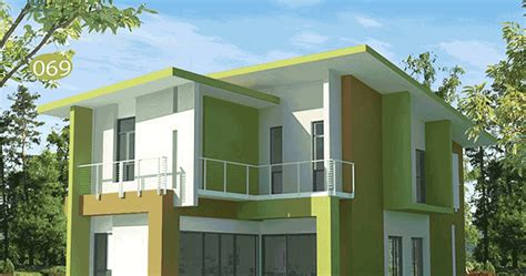 model rumah minimalis warna hijau ide terkini