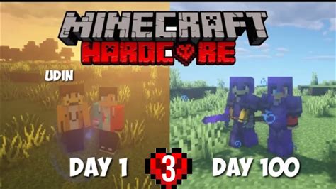 100 Hari Di Minecraft Hardcore Bersama Udin YouTube