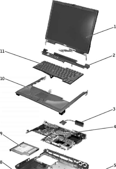 System Components Dell Inspiron 8200 Diy Pc Repairs