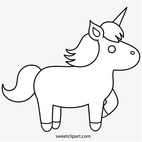 Cute Unicorn Coloring Pages To Free - Simple Coloring Pages Disney