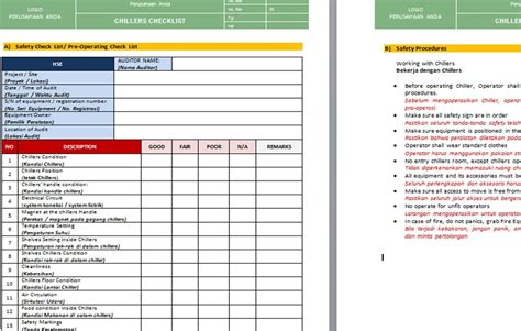 Contoh Checklist Internal Audit Iso Bahasa Indonesia Berbagai Contoh