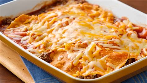 Easy Layered Beef Enchiladas Recipe