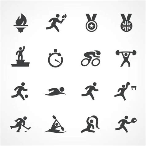 Olympic Icons Royalty Free Stock Svg Vector