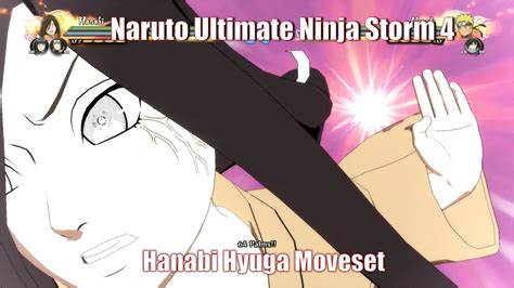 Naruto Ultimate Ninja Storm Hanabi Hyuga Moveset Youtube