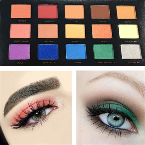 Beauty Glazed Shimmer Eyes Makeup Colors Eyeshadow Pallete Metallic