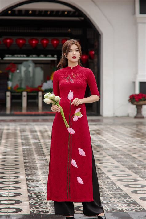 Ao Dai Vietnam High Quality Vietnamese Traditional Costume Etsy