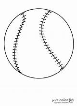 Baseball Coloring Pages Printable Crafts Print Color String Template Little League Craft Fun Quilt Clipart Drawing Bat Some Basketball Choose sketch template