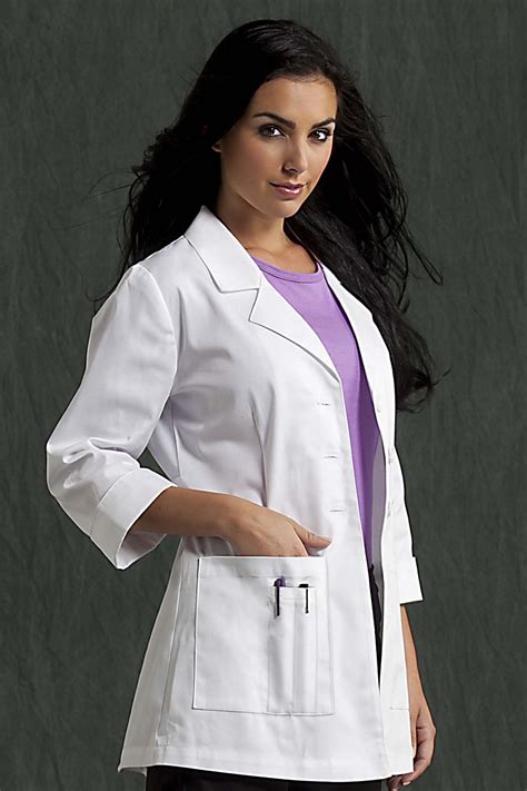 3 4 cuffed sleeve 30” lab coat lab coats lab coat fashion coat