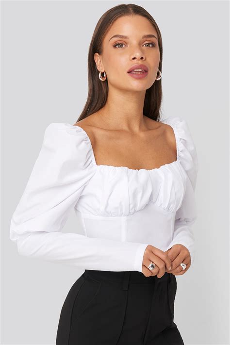 puffy sleeve ruffle cup blouse white puffy sleeve blouse casual white dress