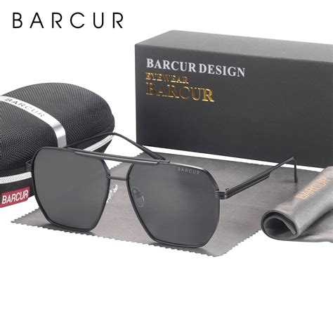 Barcur Oversized Sunglasses Diamond Glass