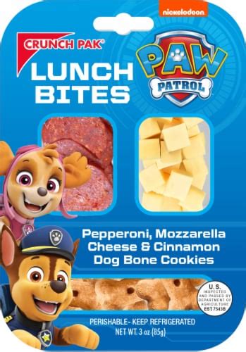 Crunch Pak® Paw Patrol Pepperoni Mozzarella Cheese And Cinnamon Cookie