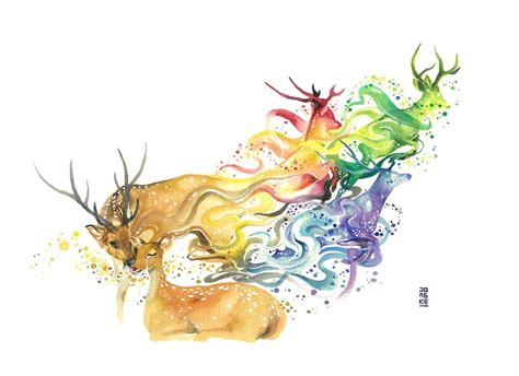 Watercolor Animals Watercolor Painting Drawing Illustration Color